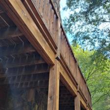 Log Home Surface Stripping And Staining In Jasper GA 34